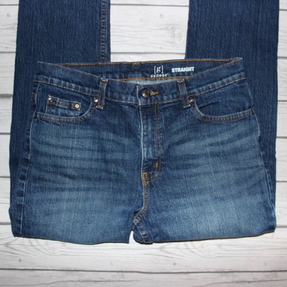 EUC George Straight Leg Distressed Jeans 31x30 - Picture 7 of 11